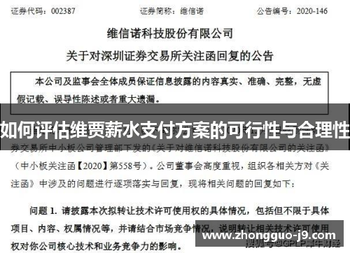 如何评估维贾薪水支付方案的可行性与合理性
